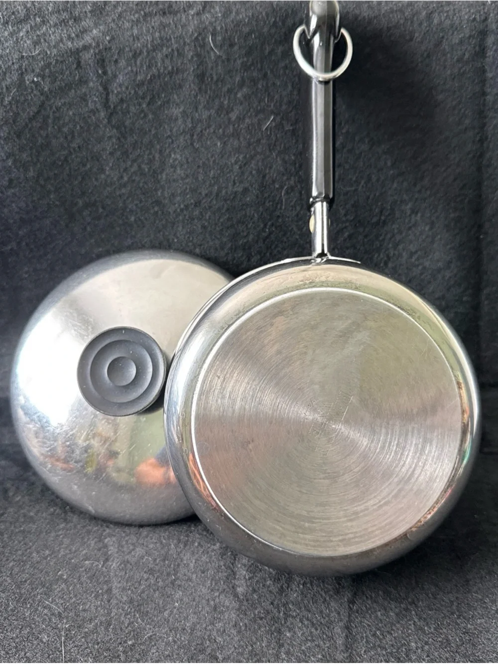 Vintage Revere Ware 3/4 QT Pot With Lid Stainless Steel Tri Ply Bottom 88-C